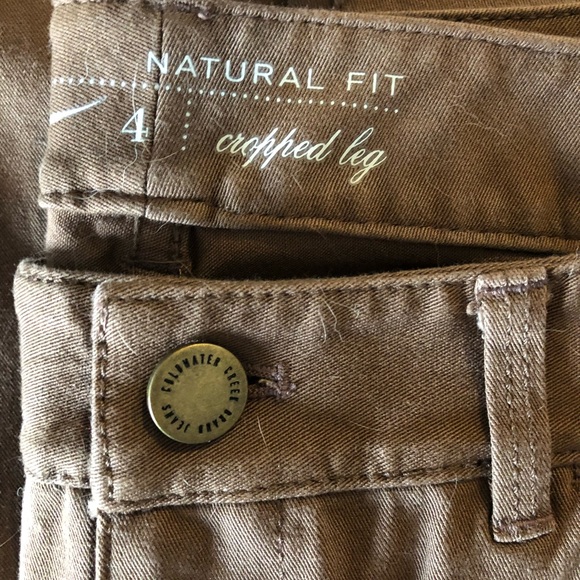 Brown Coldwater Creek crop pants - Picture 2 of 5